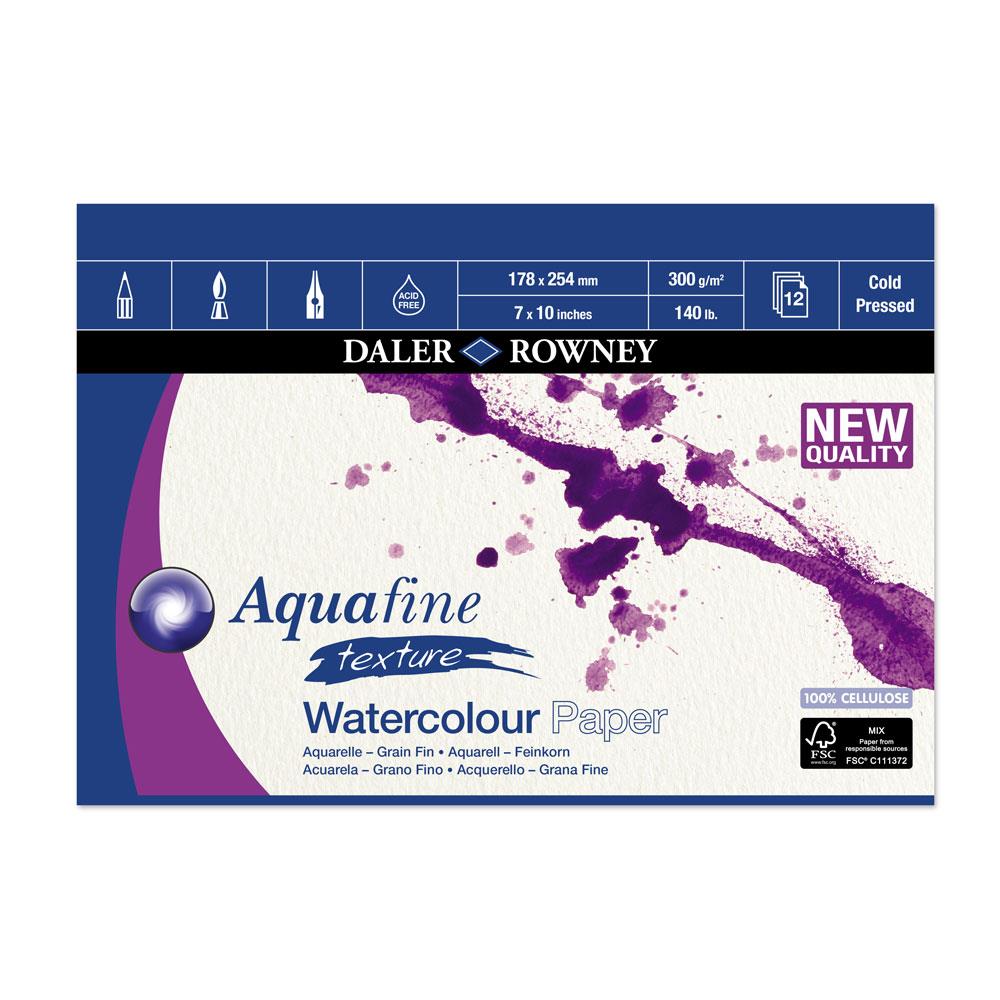 Daler Rowney Aquafine Water Colour Pad - Assorted